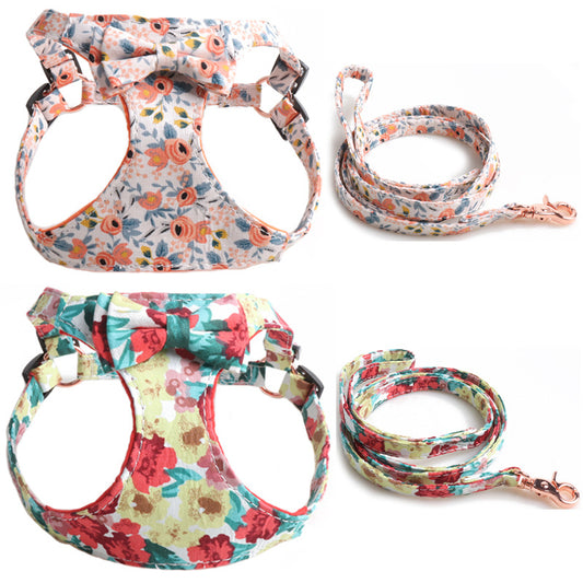 Dog / Cat Chest Harness Leash Set | Flower Series #BPS18800
