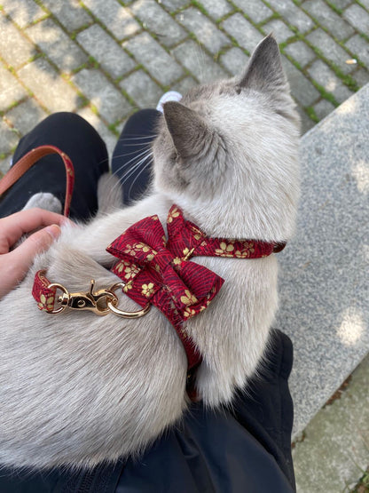 Dog / Cat Chest Harness Leash Set | Flower Style #BPS18068
